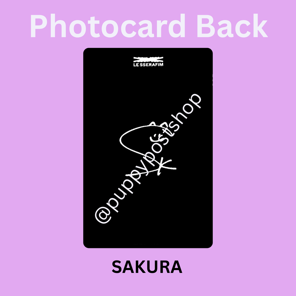 Le Sserafim Polaroid/Photocard