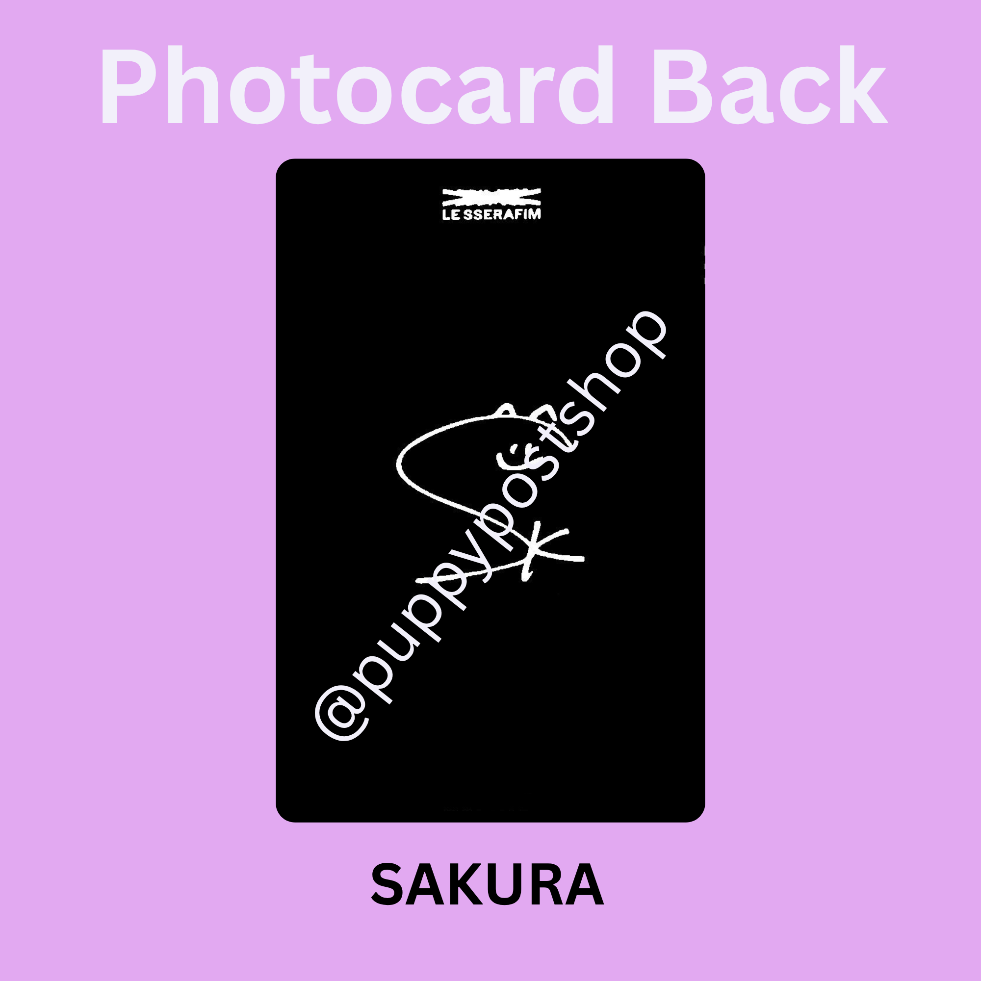 Le Sserafim Polaroid/Photocard