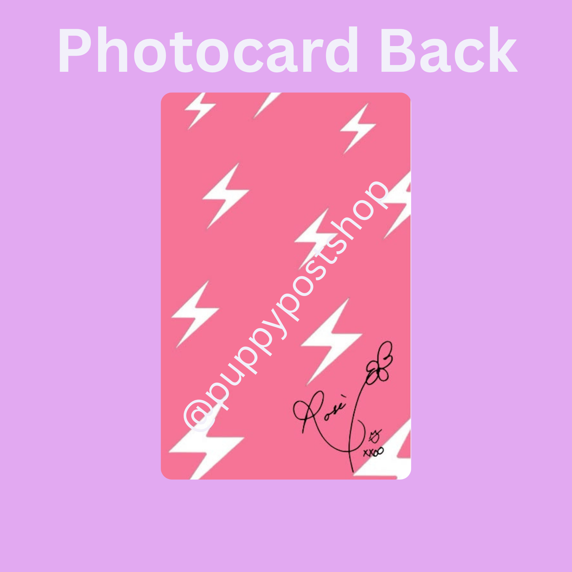 BLACKPINK Rosé Polaroid/Photocard