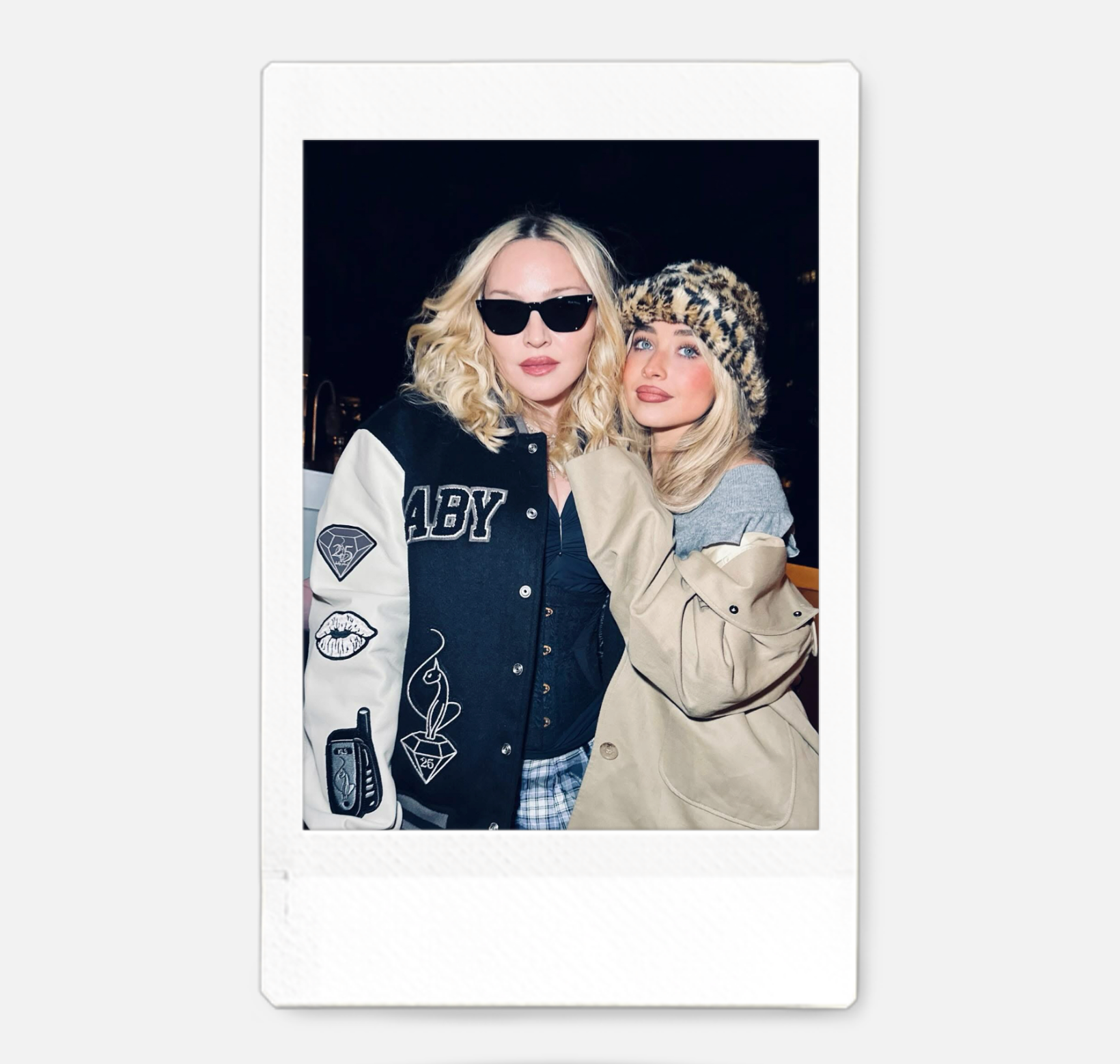 Sabrina Carpenter x Madonna Polaroid/Photocard