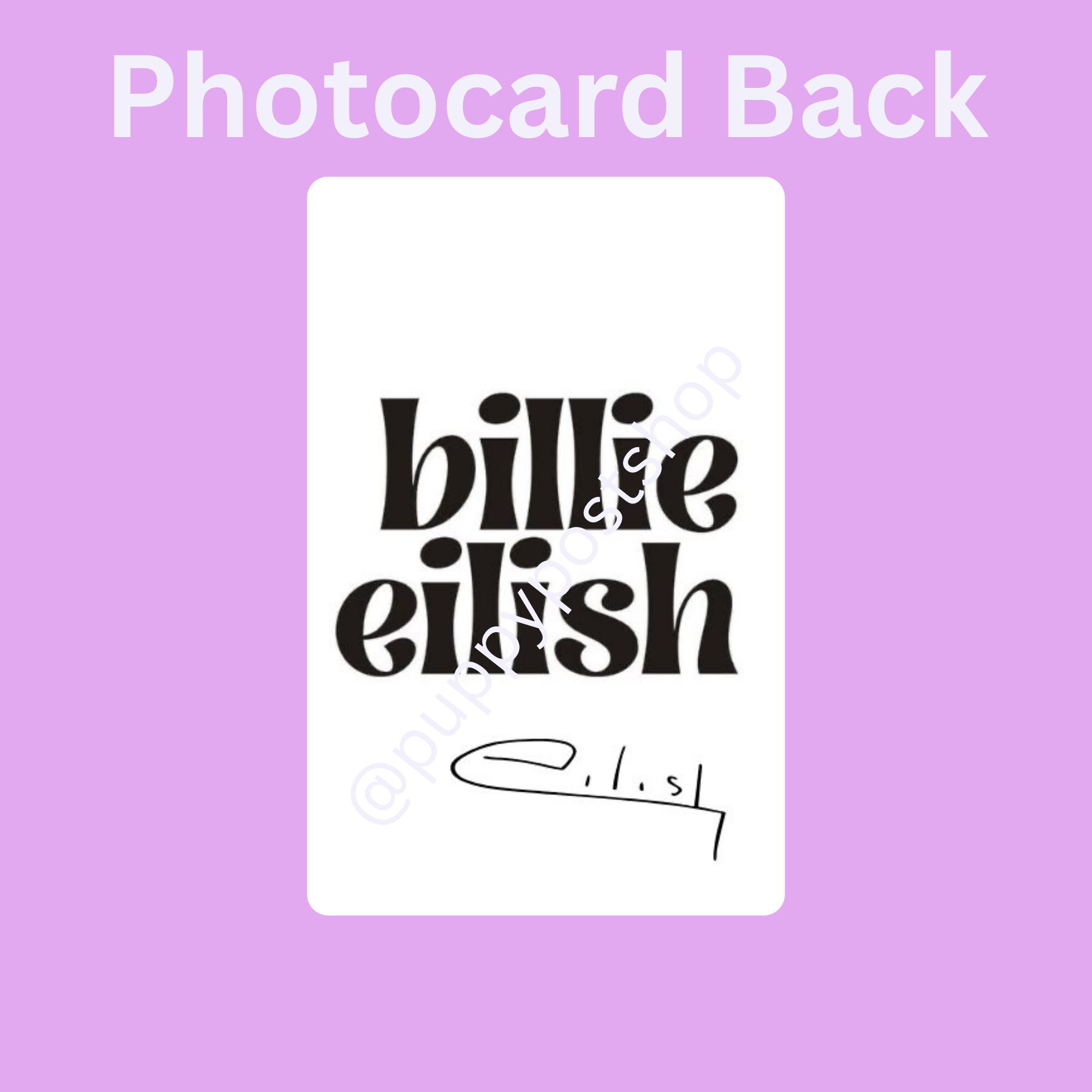 Billie Eilish Polaroid/Photocard