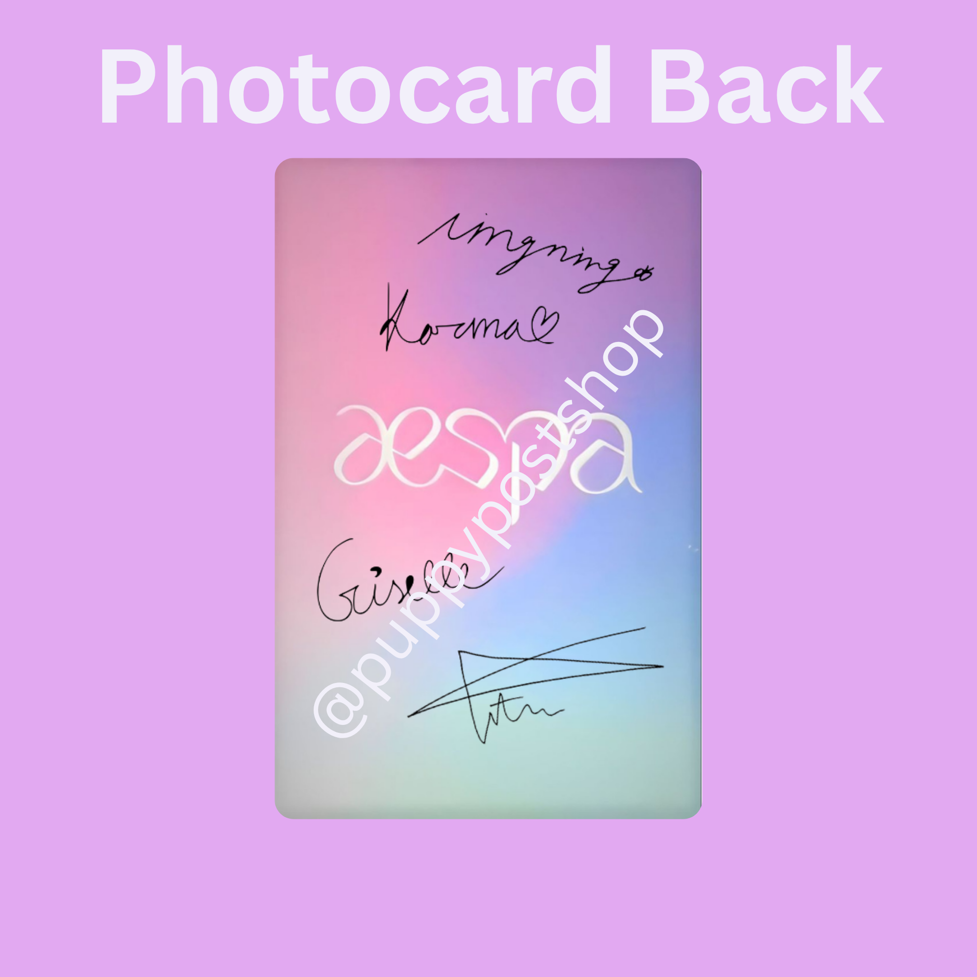 AESPA Polaroid/Photocard