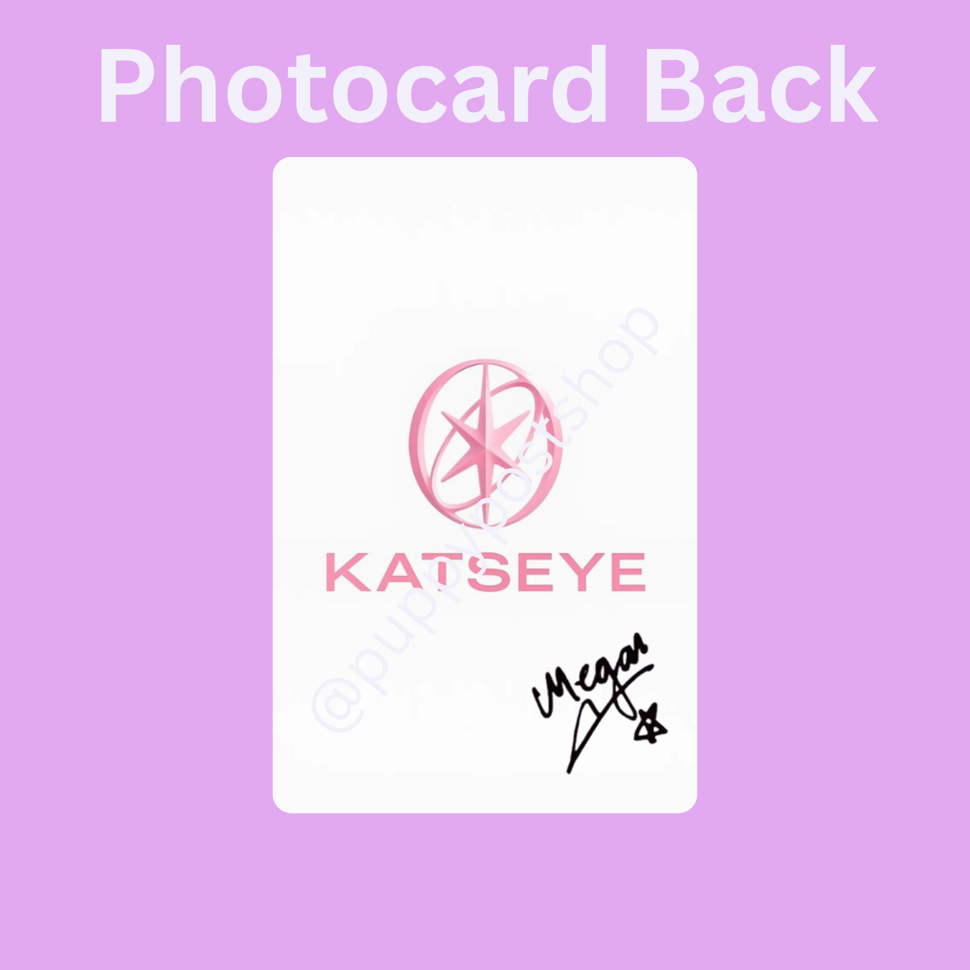KATSEYE Megan Polaroid/Photocard