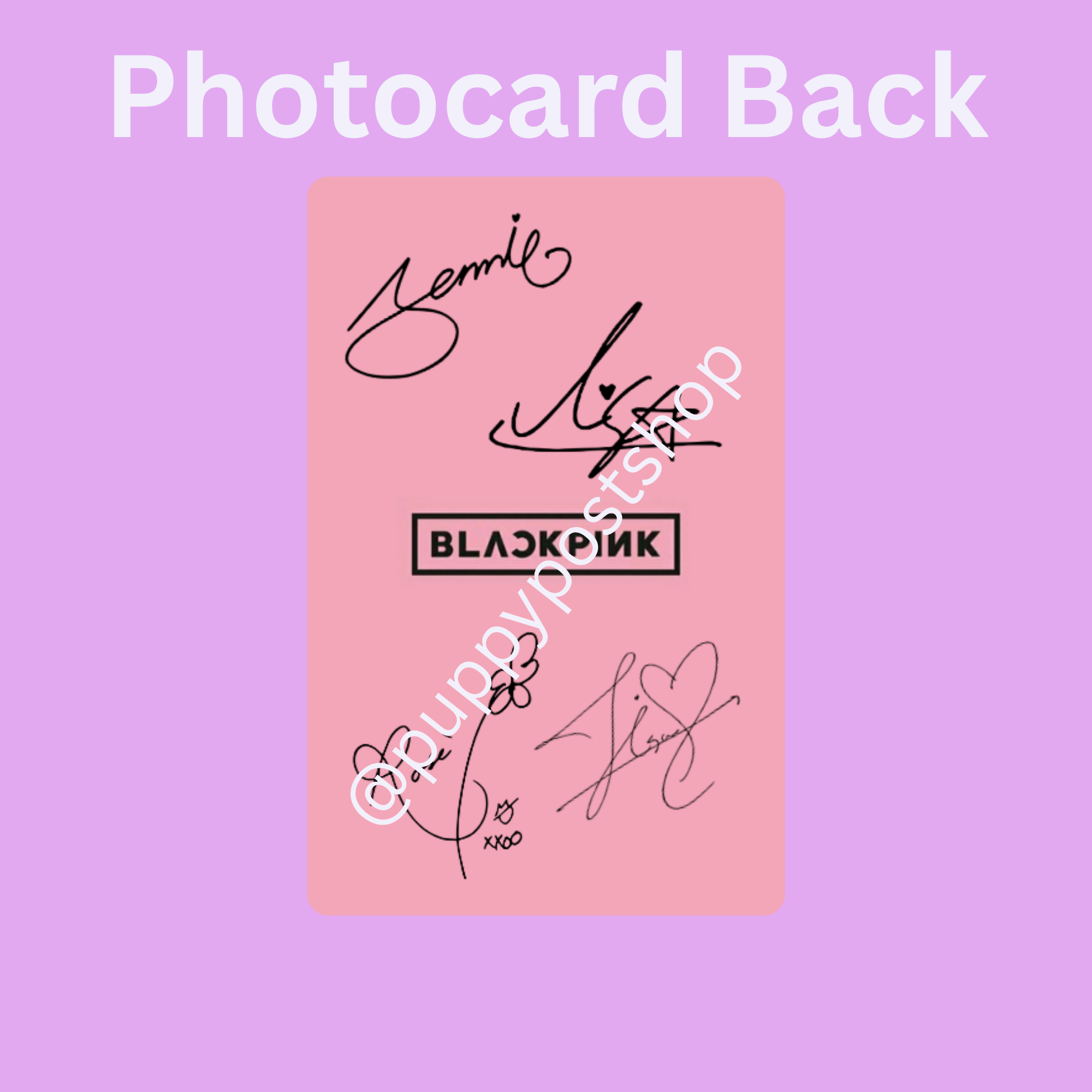 BLACKPINK Polaroid/Photocard