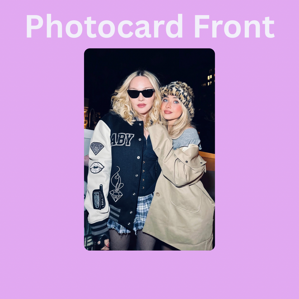 Sabrina Carpenter x Madonna Polaroid/Photocard