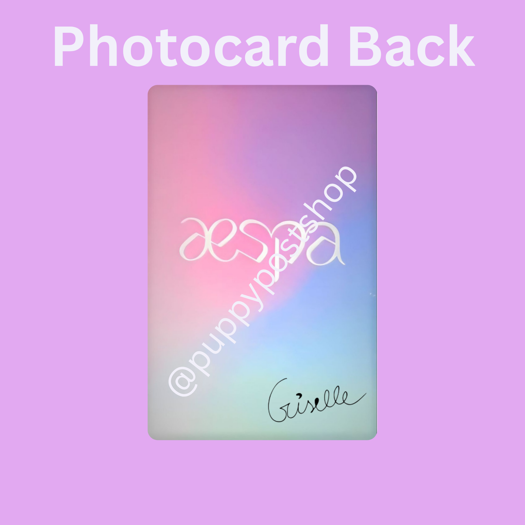 AESPA Giselle Polaroid/Photocard