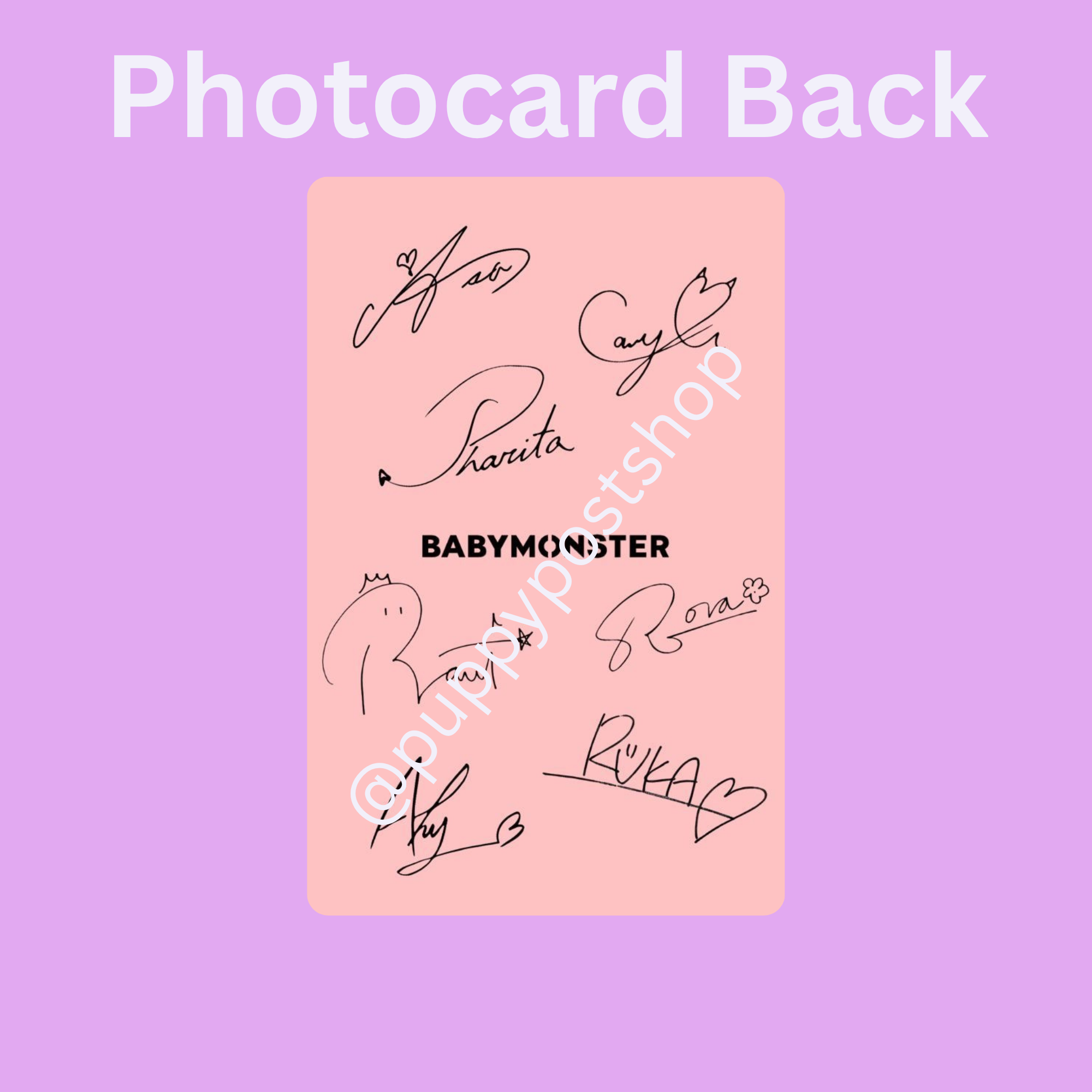 BABYMONSTER Polaroid/Photocard