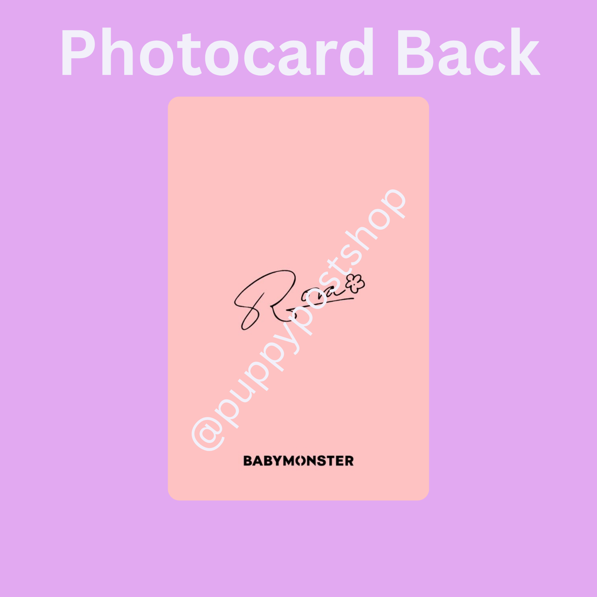 BABYMONSTER Polaroid/Photocard