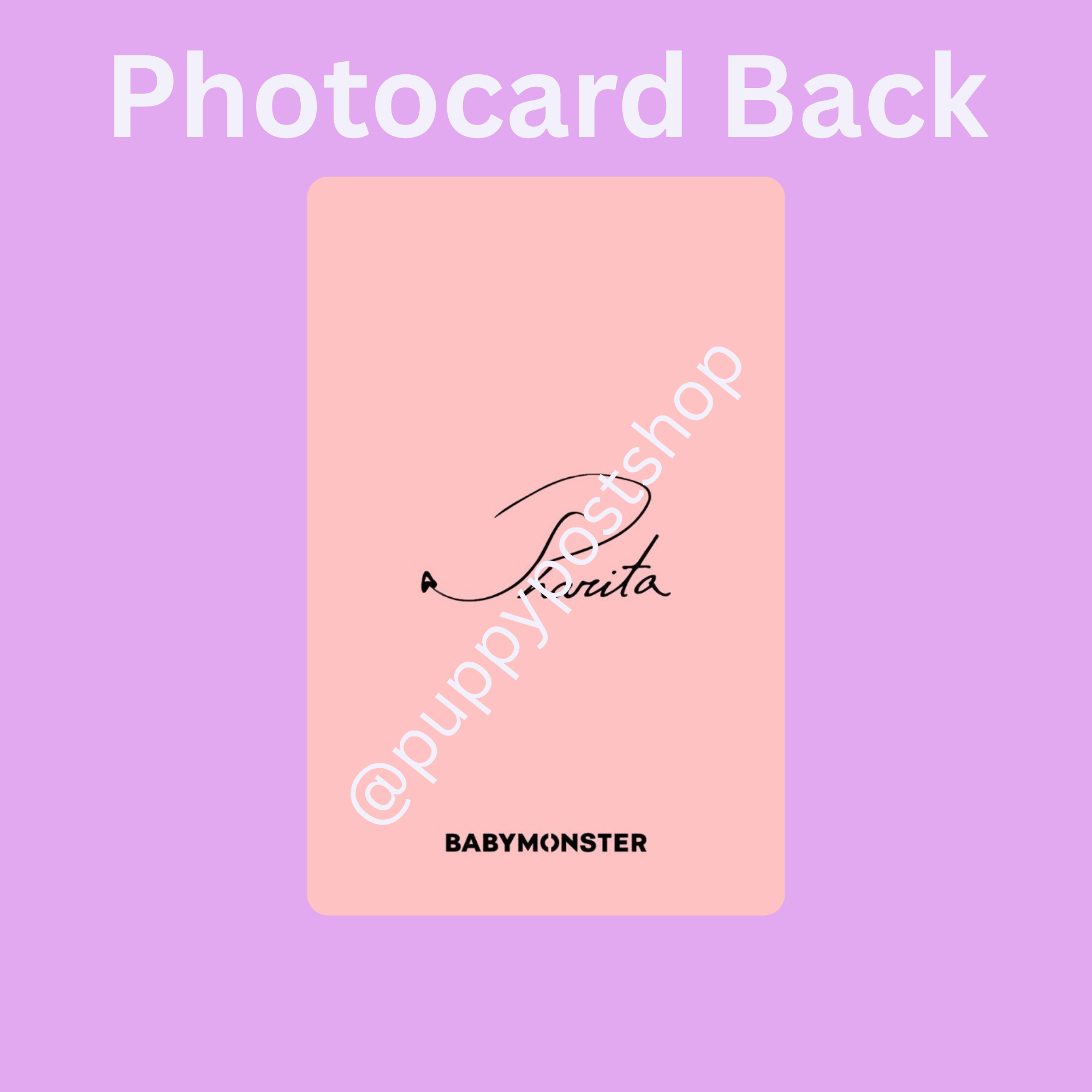 BABYMONSTER Polaroid/Photocard