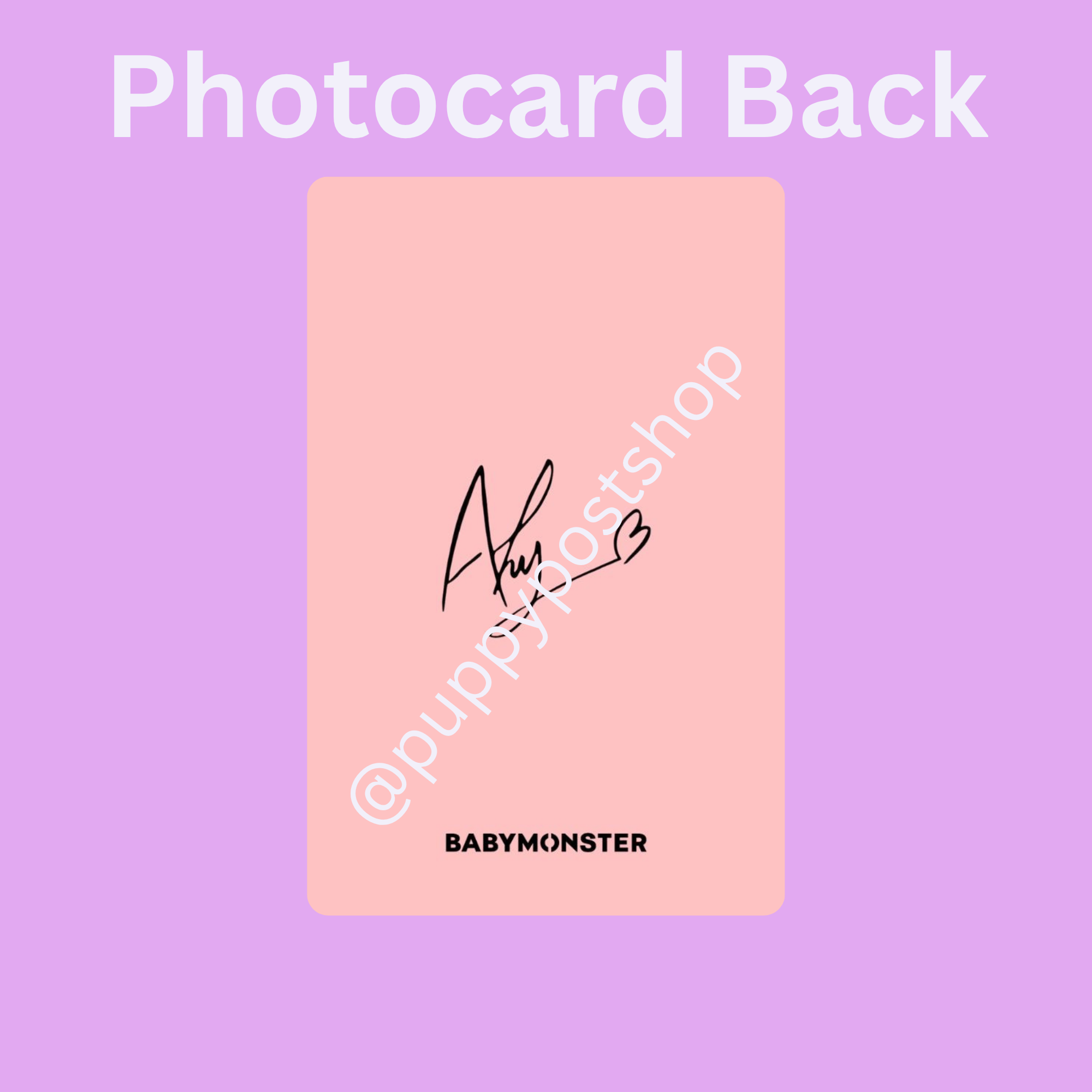BABYMONSTER Polaroid/Photocard