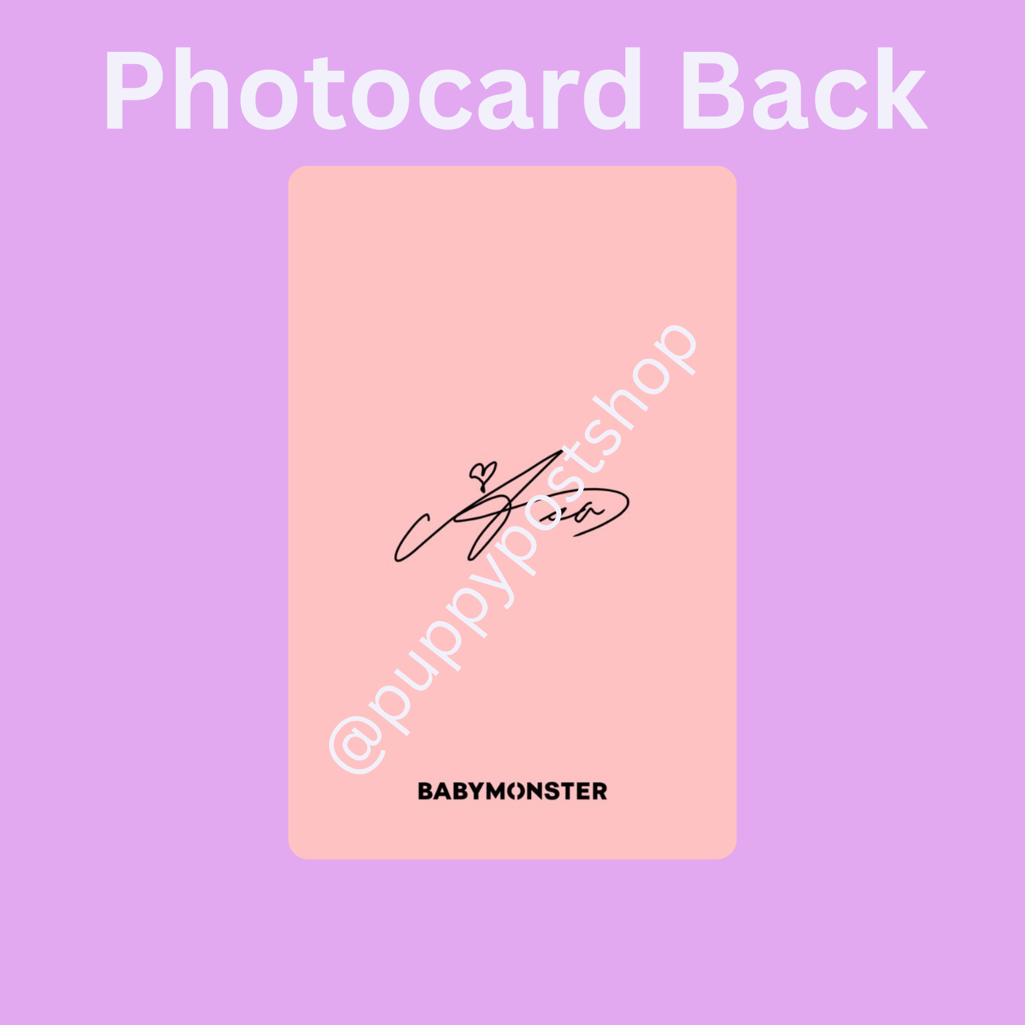 BABYMONSTER Polaroid/Photocard