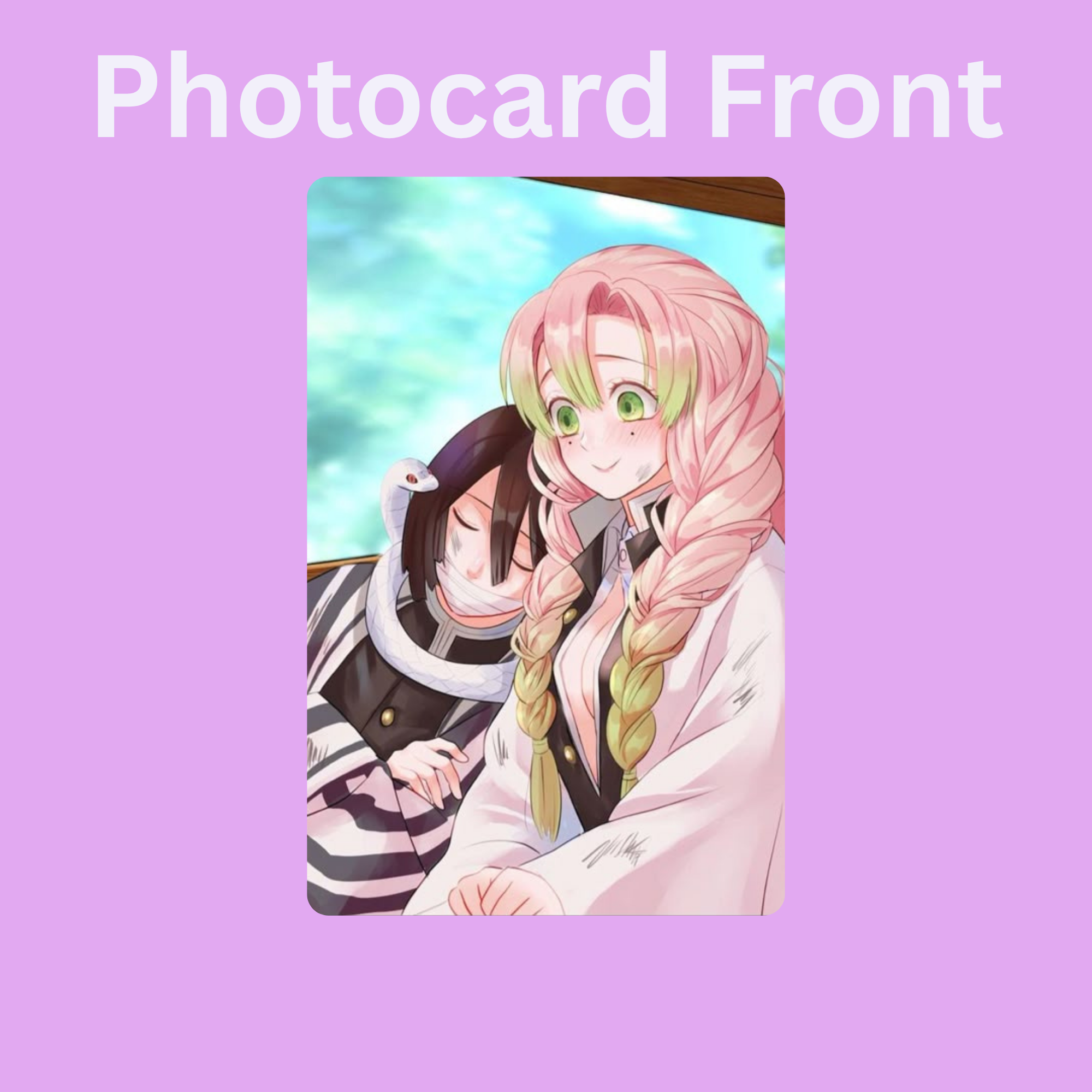 Demon Slayer Mitsuri x Obanai Polaroid/Photocard