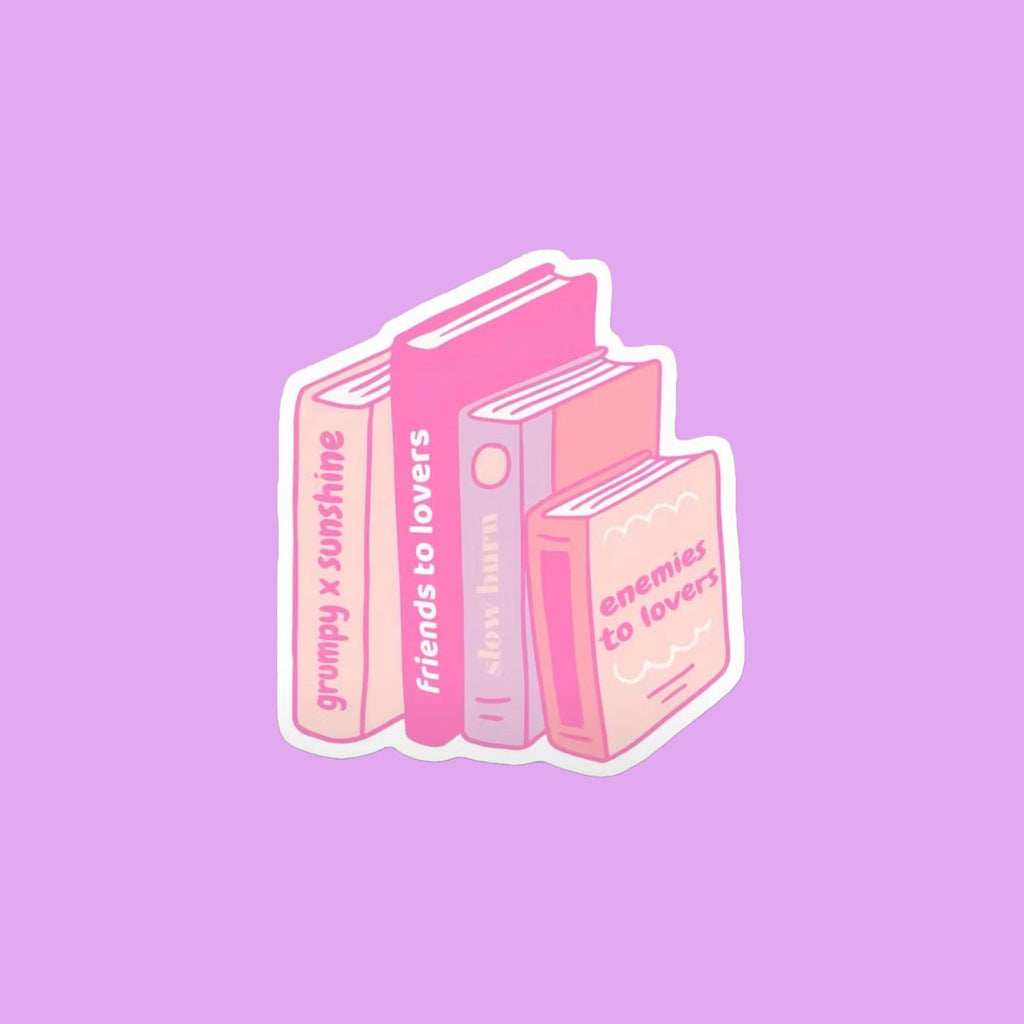 Romantic Genre Book Tropes Sticker