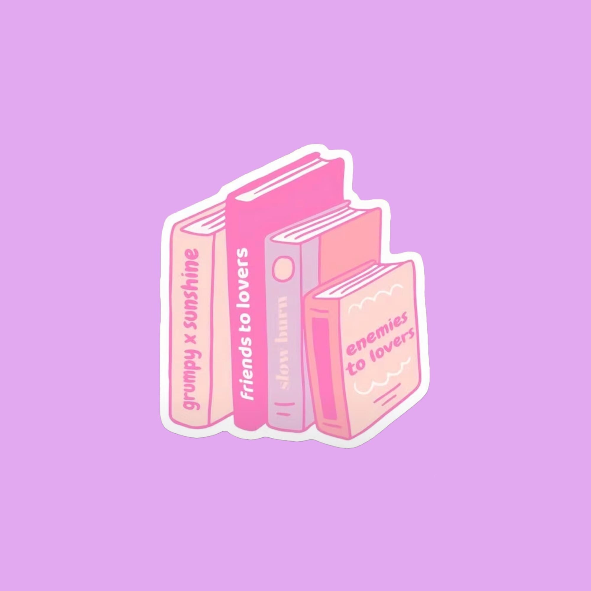 Romantic Genre Book Tropes Sticker
