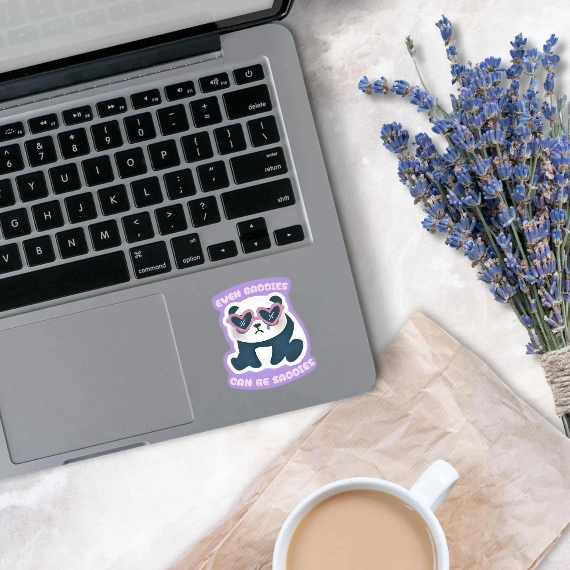 Panda Even Baddies Can Be Saddies Sticker