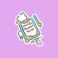 World's Okayest Nurse Clipboard Sticker
