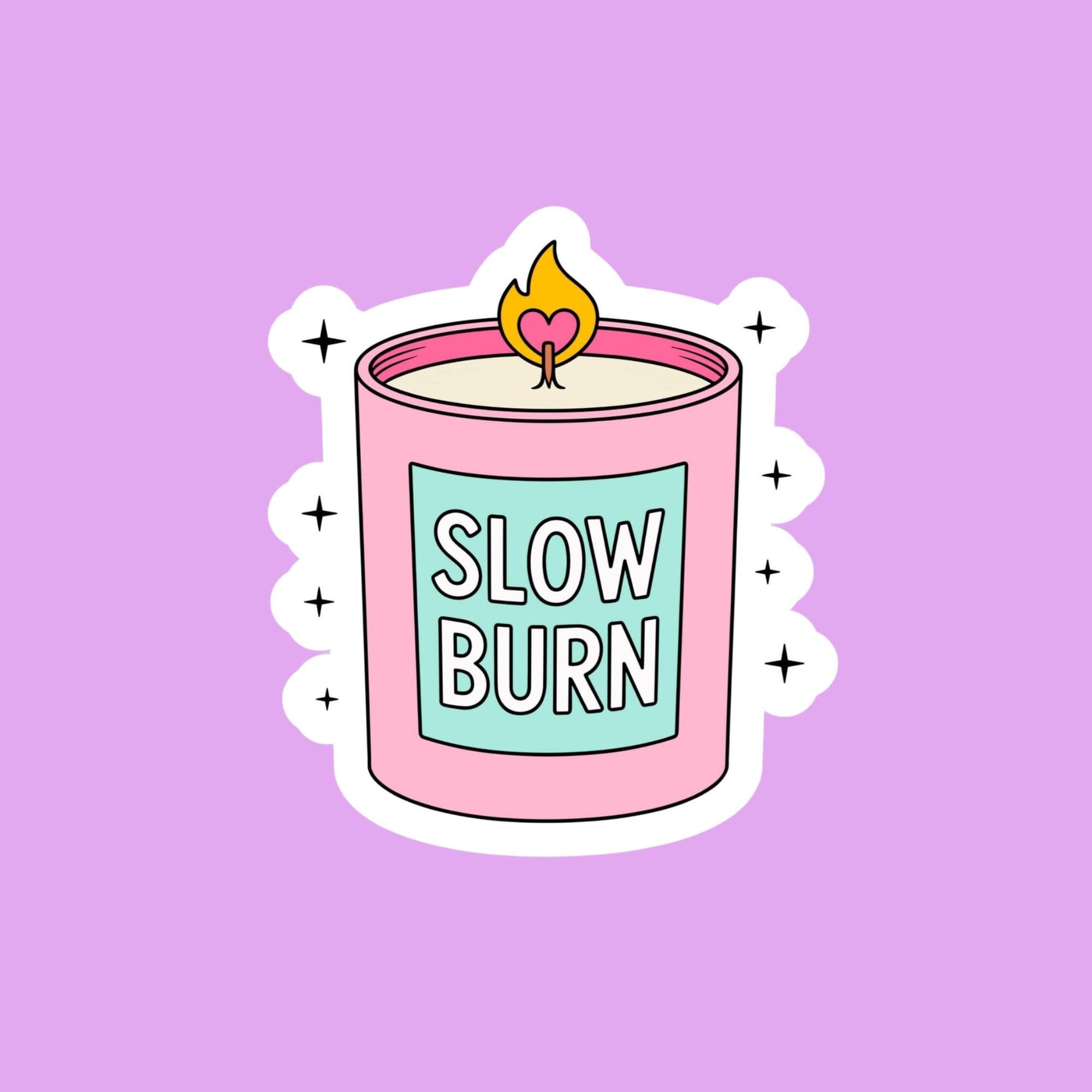 Slow Burn Candle Sticker