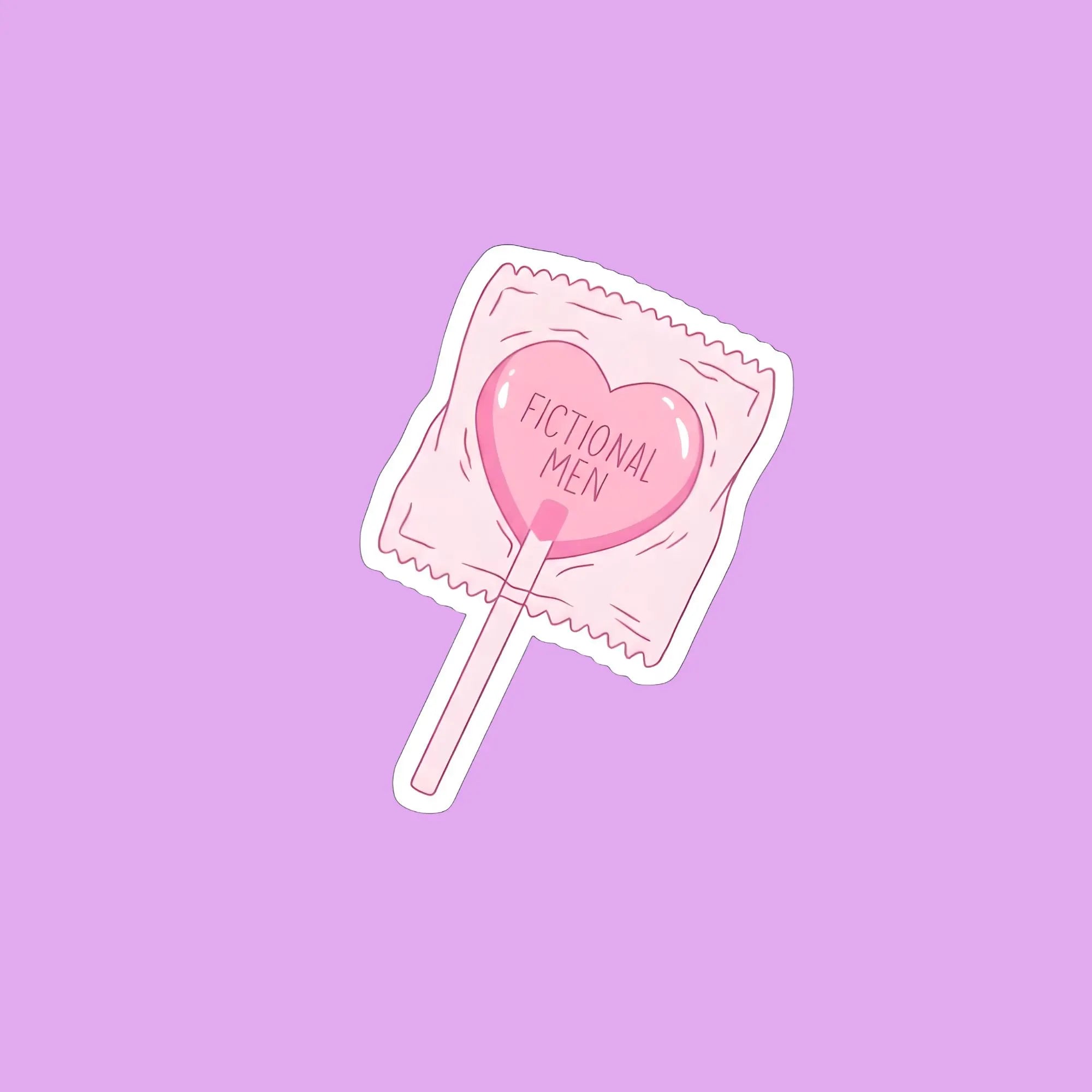 Fictional Men Lollipop Sticker