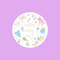 Mother Baby Nurse Sticker (White/Black)