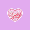 Napping Addict Heart Sticker