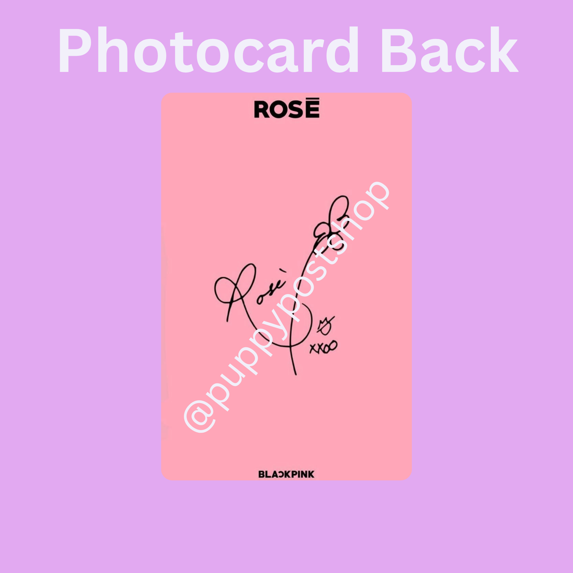 BLACKPINK Rosé Polaroid/Photocard